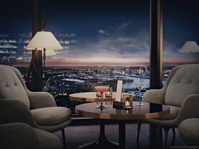 Karlatornet interiör skybar