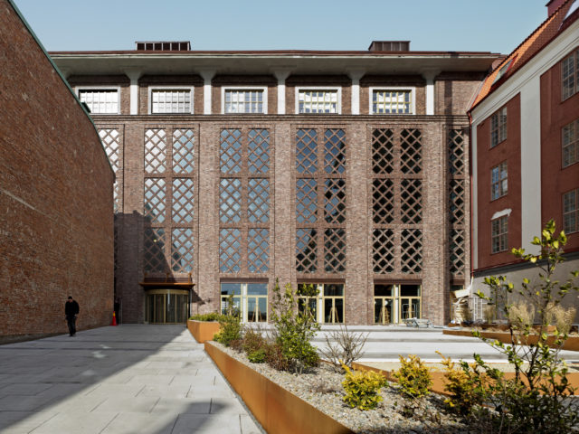 Pagodenområdet Pagodens fasad tegelraster