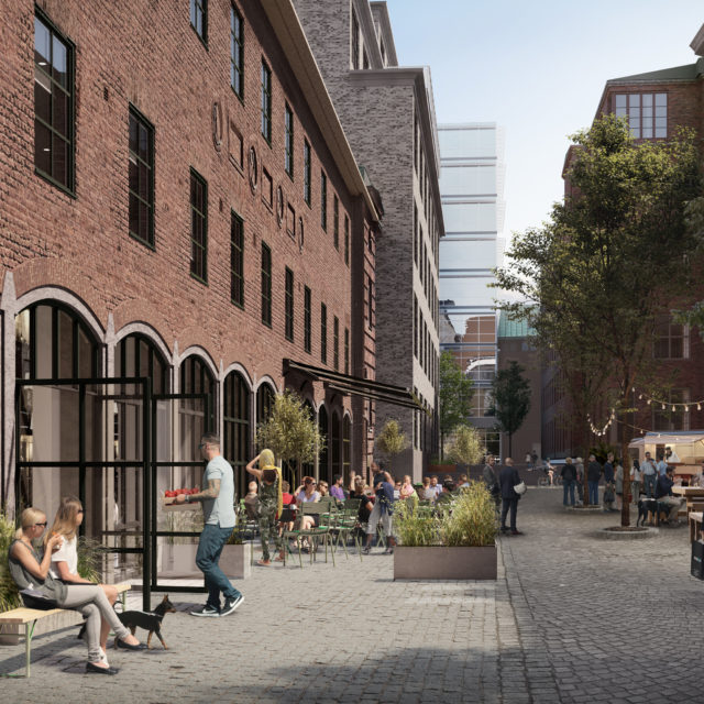 Pagodenområdet exteriör gård