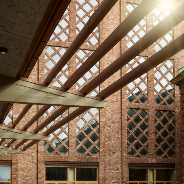 Pagodenområdet exteriör fasaddetaljer