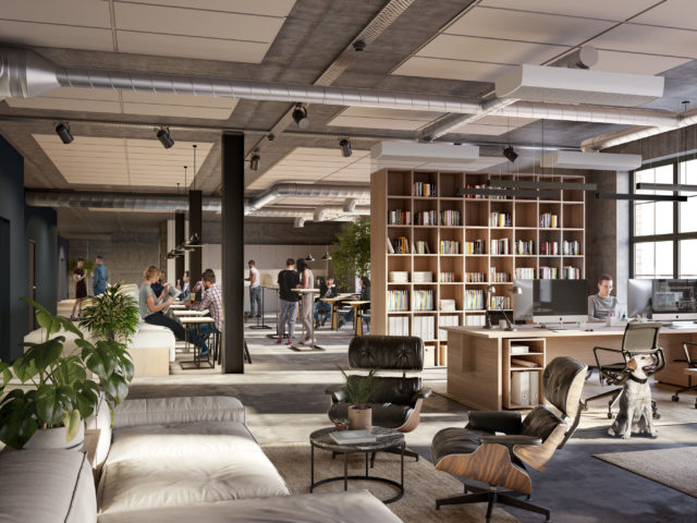 Pagodenområdet interiör kontorslounge